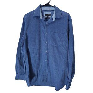 Must-Have Johnston & Murphy Men's Large Blue L/S Shirt: Drop Let's Go!